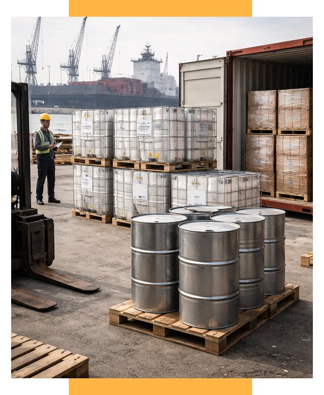 Доставка химического сырья из Индии от 256800 р. | СетСервис-Нзр