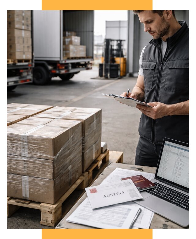 Доставка в Австрию от 66768 р. Логистика и экспорт СетСервис-Нзр