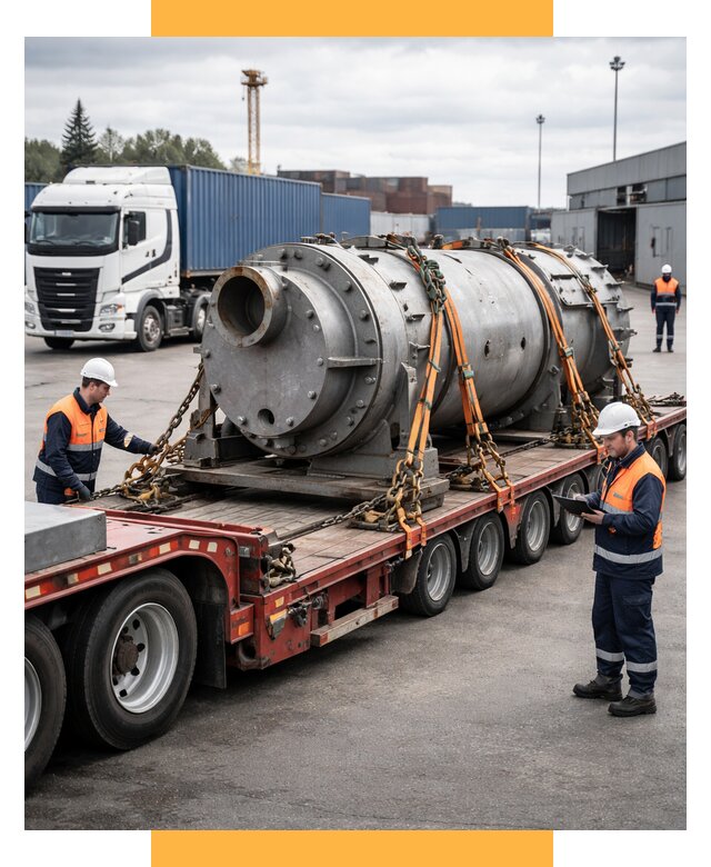 Перевозка тяжеловесных грузов под ключ от 154080 р. | СетСервис-Нзр