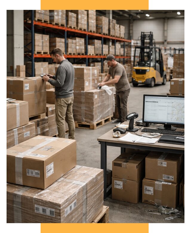 Склад консолидации в Европе от 6677 р., услуги СетСервис-Нзр